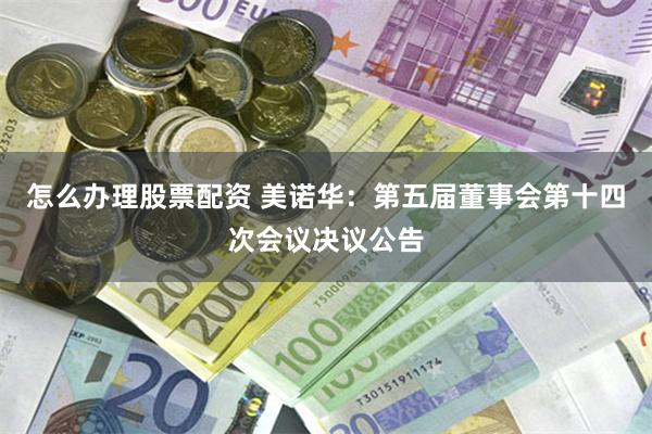 怎么办理股票配资 美诺华：第五届董事会第十四次会议决议公告