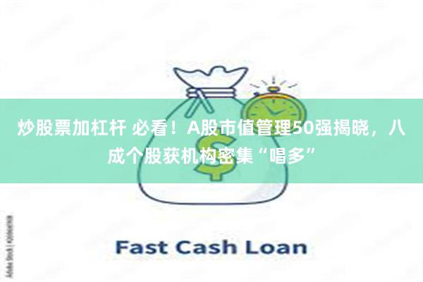 炒股票加杠杆 必看！A股市值管理50强揭晓，八成个股获机构密集“唱多”