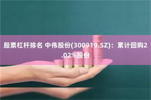 股票杠杆排名 中伟股份(300919.SZ)：累计回购2.02%股份